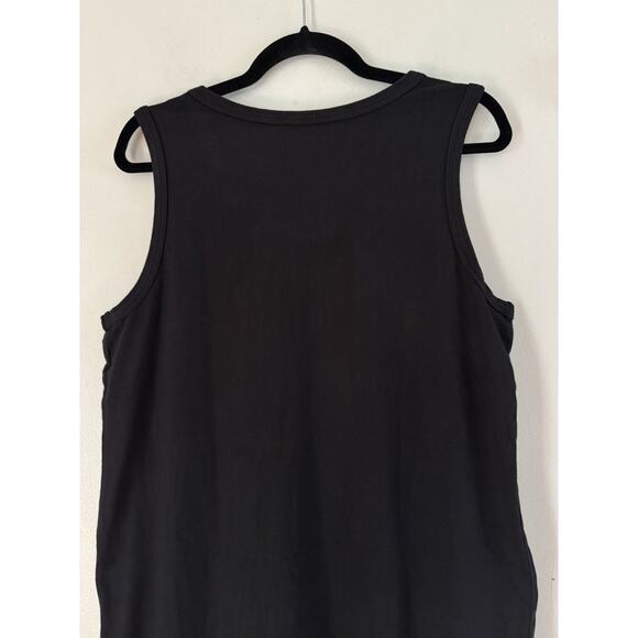 NWOT American Giant Muscle Tee Midi Midweight Cotton Dress Black Size Large - Picture 4 of 6